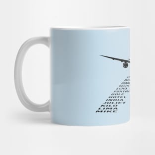 Pilot Phonetic Alphabet Merch Mug